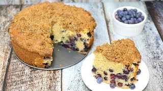 Blueberry Coffee Cake  Blueberry Streusel Coffee Cake [upl. by Tod776]