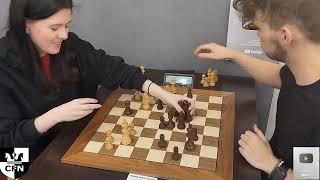 M Sidorova 1794 vs Sprat 2034 Chess Fight Night CFN Blitz [upl. by Evannia]