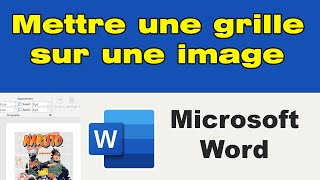 Comment mettre un quadrillage sur une image Word [upl. by Aknayirp]