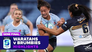 Waratahs v Brumbies Highlights  Semi Final  Super Rugby Womens 2024 [upl. by Stilwell]