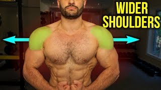 The WIDER Shoulders Workout 4 KILLER Dumbbell Exercises [upl. by Nwahsram361]