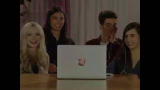 Descendants 2 cast reaction to watching the trailer for first time [upl. by Yovonnda]