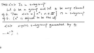 Group Theory 11 Cyclic Subgroups [upl. by Sifan169]