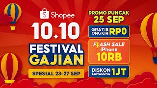 Shopee 1010 Festival Gajian  Promo Puncak 25 September [upl. by Yoong]