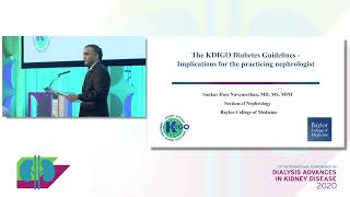 RRI Conference 2020  The KDIGO Diabetes Guidelines with Sankar Navaneethan [upl. by Cletus260]