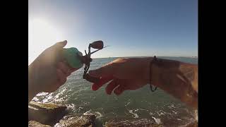 BOCA CHICA JETTIES Fishing for speckled trout amp reds [upl. by Edvard528]