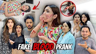 FAKE BLOOD PRANK with my Family😂Sab Ghar Walay Dar Gaye 😰 sistrology [upl. by Elsey550]