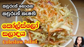 Coleslaw Salad  කොල්ස්ලෝ සලාදය හදමු Life with BC lifewithbc cooking tasty srilanka sinhala [upl. by Nanon]