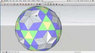 Easy Geodesic spheres in sketchup [upl. by Hairej]