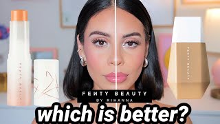 NEW Fenty Beauty Eaze Drop Tint Stick ✨Which one is better 😬 Full Day Wear Test [upl. by Pascale]