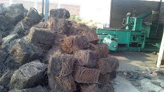 baling press waste tyre wires scrap bailing recycling presses pyrolysis plant [upl. by Esital476]