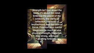 Men have long understood strength to be about physical ability but true strength encompasses much [upl. by Laurinda]