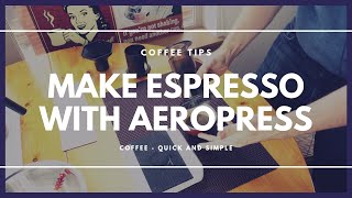 Making Espresso with the Aeropress [upl. by Azila]