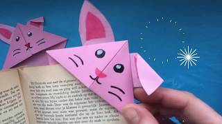 ★ DIY BOEKENLEGGER VOUWEN MET PAPIER ★ KNUTSELEN MET PAPIER ★ ORIGAMI EASY ★ KNUTSELEN PASEN [upl. by Ynaffyt59]