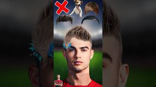 Cristiano Ronaldo hairstyle Challenge ❓🤔❌ Ronaldo hiarstyle football soccer [upl. by Anibor]