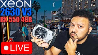 XEON 2630 V3  RX 550 4GB  TESTE AO VIVO [upl. by Tsuda626]