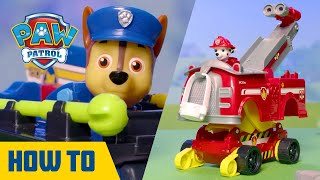 NEW PAW Patrol Rise amp Rescue Vehicles  How to Play  Toys for Kids [upl. by Enilav]