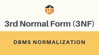 Third Normal Form 3NF  Database Normalization  DBMS [upl. by Sirc]