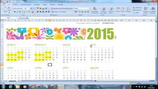 Como fazer um CALENDÁRIO EDITÁVEL no Excel usando modelos [upl. by Aleahc]