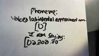 ʋ the voiced labiodental approximant consonant [upl. by Giacamo]