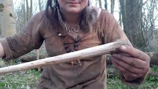 Prehistoric Survival  Making a primitive Mesolithic style Axe [upl. by Ykciv]