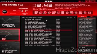 MSI X99S Gaming 9 AC Bios UEFI  HispaZonecom [upl. by Edmea137]