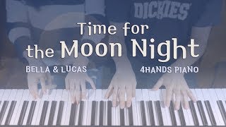 GFRIEND여자친구  Time For The Moon Night밤 4hands piano [upl. by Nimsaj]