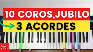 10 Coros de Jubilo en Piano que debes Conocer  si estas Iniciando para principiantes [upl. by Nnyladnarb]