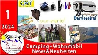 Camping und Wohnmobil NewsampNeuheiten 12024 [upl. by Ennairek]