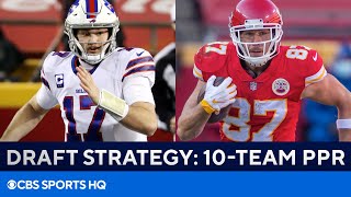 BEST Fantasy Draft Strategy in 10team PPR leagues  CBS Sports HQ [upl. by Husain]