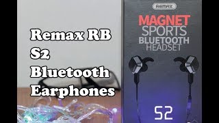 Remax RB s2 Bluetooth Earphones Unbox amp ReviewBest Budget Headphones Under 1500Tk [upl. by Maighdiln]