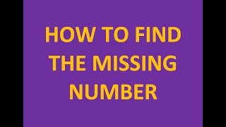 Find Missing Number number bonds 1000  addition [upl. by Ellswerth]