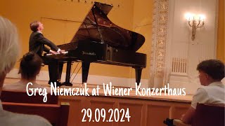 Greg Niemczuk in Wiener Konzerthaus  Highlights from debut performance  29092024 [upl. by Ynobe37]