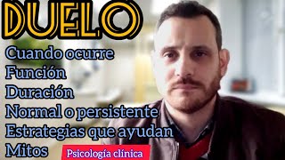 DUELO NORMAL y Duelo PATOLÓGICO o PERSISTENTE Cómo SUPERAR la PÉRDIDA según LA PSICOLOGÍA [upl. by Eelrihs]