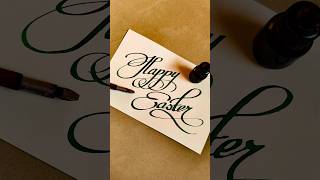 How to Write Happy Easter  Happy Easter Calligraphy  Lettering  Handwriting  Cursive Writing [upl. by Onahpets]