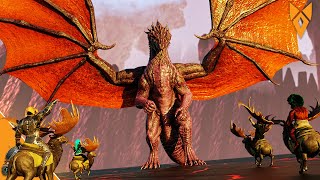 We Took Down The Dragon With Megaloceros  Ark Fjordur Monarky S2E30 [upl. by Aneela]