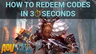 How to redeem codes in Arena of Valor [upl. by Llydnek]