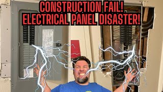 Construction Fail Electrical Panel Disaster [upl. by Fairleigh]