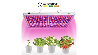 Bozily LED Grow Light 300W Full Spectrum Grow Lights for Indoor Plants Auto OnOff [upl. by Gav]