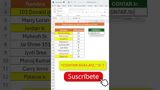 Aprende a utilizar correctamente la función CONTARSI en Excel excelbasico microsoftexcel [upl. by Piscatelli747]