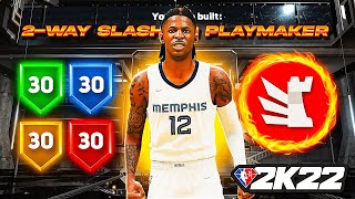 BEST “2WAY SLASHING PLAYMAKER” BUILD in SEASON 3  NBA 2K22 META BUILD [upl. by Allison340]