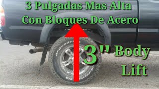 Levanta tu Camioneta o Troca Con Bloques de Elevación 3quot Más Alta [upl. by Aicinod]