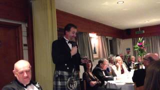 Toast to the Lassies by Ian Watters at the Burns Night 2013MOV [upl. by Brosine692]