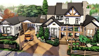 Basegame Modern Farmhouse  The Sims 4  Speed Build NO CC [upl. by Tekcirk819]