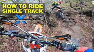 How to ride single track on dirt bikes︱ Cross Training Enduro [upl. by Arjun]