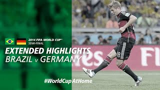 Brazil 17 Germany  Extended Highlights  2014 FIFA World Cup [upl. by Kerstin]