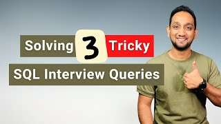 Solving SQL Interview Queries  Tricky SQL Interview Queries [upl. by Bashee]