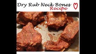 Crock Pot Dry Rub Neck Bones Recipe   How to Cook Neck Bones  Teresa Lawson [upl. by Noevart100]