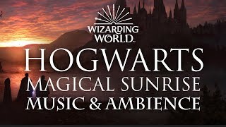 Harry Potter Music amp Ambience  Magical Sunrise at Hogwarts [upl. by Ahsennek]