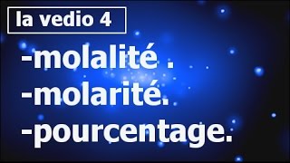 coursexercices chimie des solutions molalité et molarité جد مهمsmpcs2 partie4 [upl. by Angeline744]